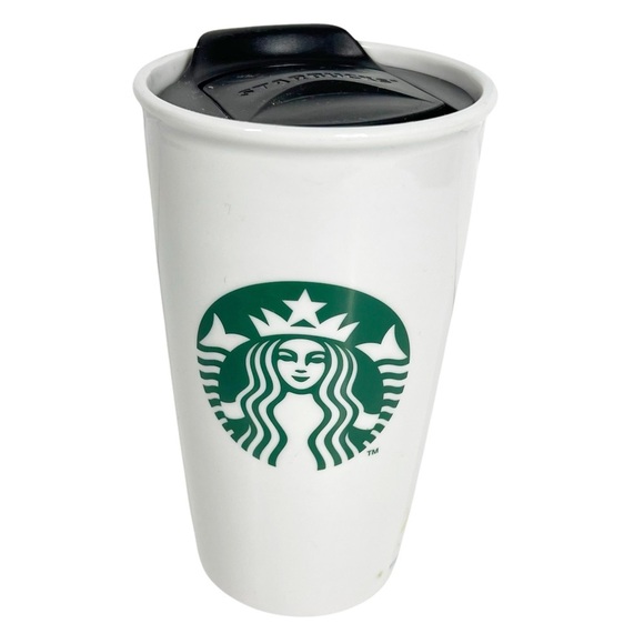 Starbucks Disney Parks Ceramic Coffee Traveler Tumbler Retired 2015 12 oz. - Picture 2 of 7